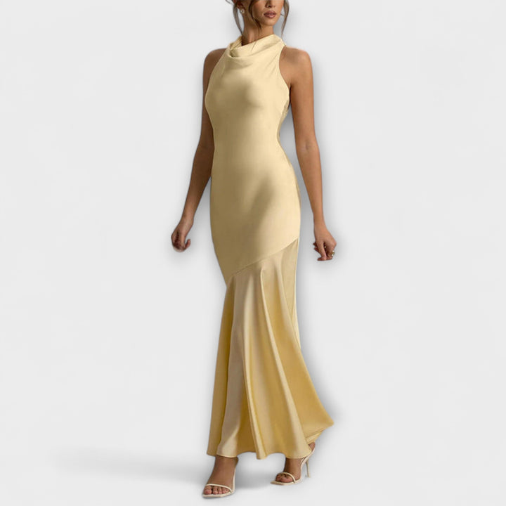 Lennon - Elegant Maxi Dress in Satin