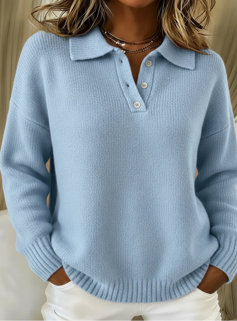 Hayden Nova™ | Soft Knit Polo Sweater