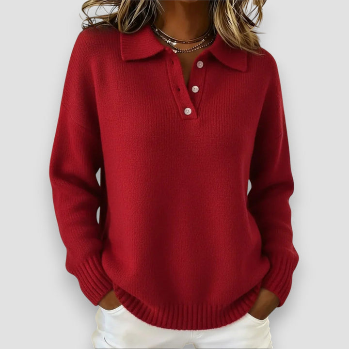 Hayden Nova™ | Soft Knit Polo Sweater