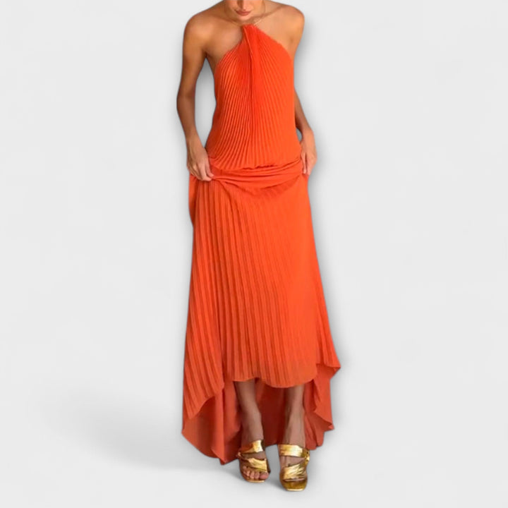 Poppy - Stylish Dress with Pleated Neckline