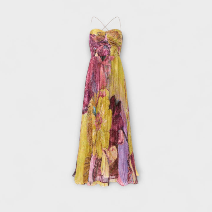 Kiara - Maxi Dress with Vibrant Ikat Print