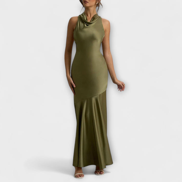 Lennon - Elegant Maxi Dress in Satin